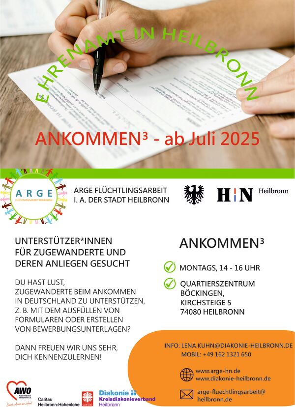 Ausschreibung Ehrenamt Ankommen³ jpeg